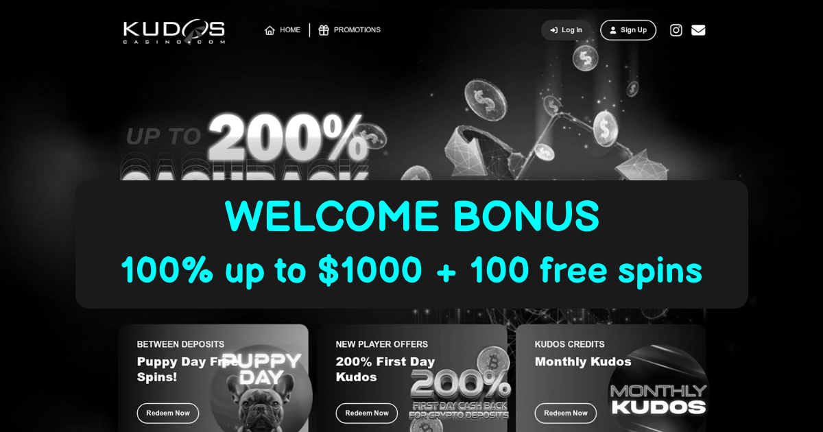 Kudos Casino No Deposit Bonus Codes & Free Spins US